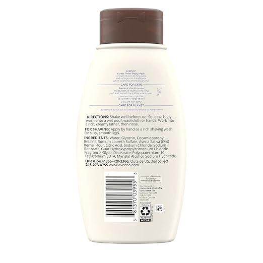 Johnson &amp Johnson 003955 Aveeno Stress Relief Body Wash 12 fl. oz. (Pack of 12)