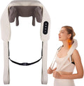 Electric Neck and Shoulder Massager with Heat Cordless Kneading Back Trapezius Shiatsu Massage Pillows for Pain Relief Deep Tissue Gift Ideals