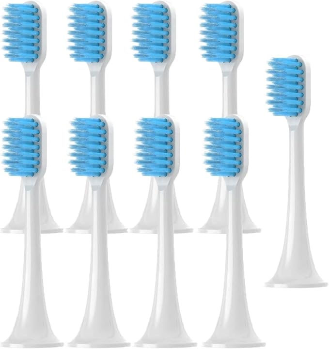 Replacement Brush Heads Compatible for T300 T500 T700 Electric Toothbrush Nozzles with Dust Cover Sealed Package Soft Bristle(18pcs)