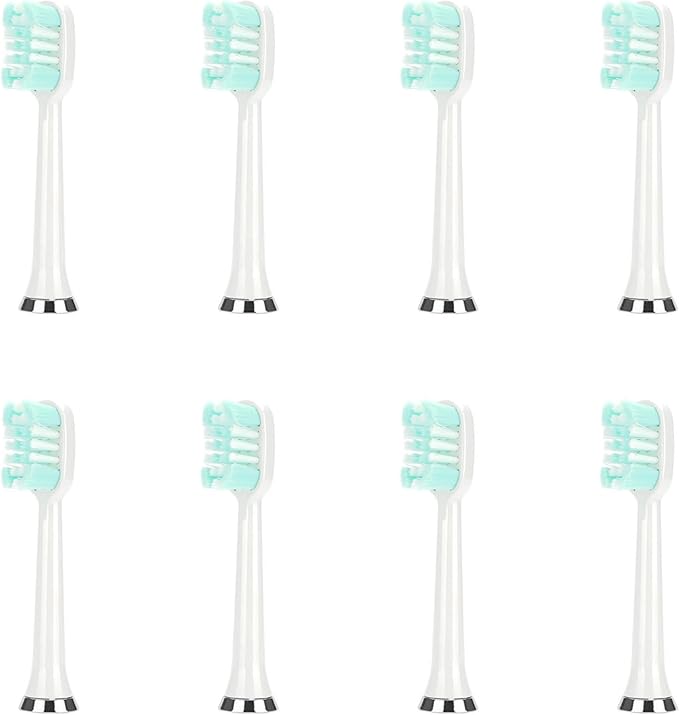 M07 Electric Toothbrush Replacement HeadsCompatible for M07/M08/M07B/702/722(8pcs White)