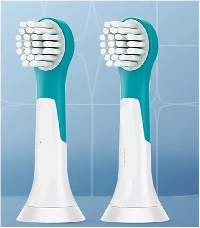 Compatible for Philips Sonicare Electric Toothbrush Headfor Mini Tooth Brush Replacement Head 2 Pcs Compatible with HX63X2 Model(HX6042 for 7yr Kids)