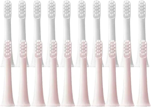 10PCS Compatible for T100 Replacement Brush Heads Toothbrush Soft Bristle Nozzles(10White)