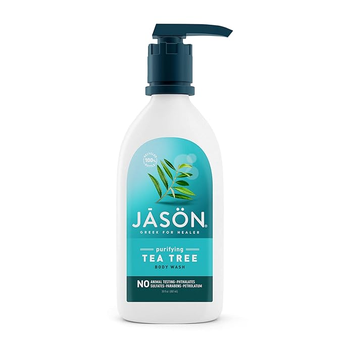 JASON Natural Body Wash &amp Shower Gel Calming Lavender &amp Purifying Tea Tree 30 Oz 2-Pack