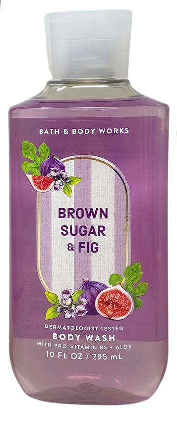 Bath &amp Body Works Brown Sugar &amp Fig Body Wash and Daily Nourishing Body Lotion with a Lavender Dream Bar Soap