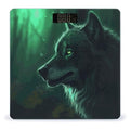 Green Wolf Scale for Body Weight Highly Accurate Digital Bathroom Electronic Weighing Machine for People LCD Display Large Size Tempered Glass for Safe Home Use
