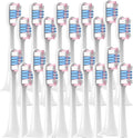20/50PCS PCS Replacement Brush Heads Compatible for XIAOMI T300/T500/T700 Electric Toothbrush Nozzles(20WhiteBluePink)