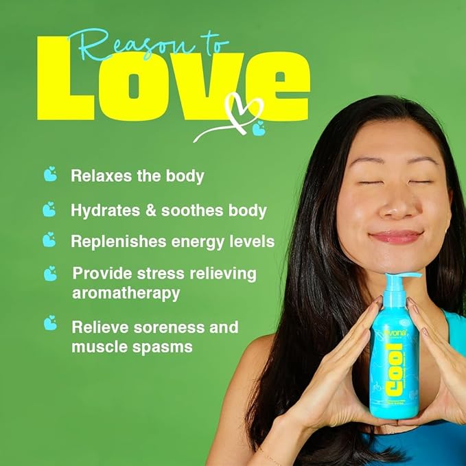 Cool Epsom Muscle Therapy Body Wash with Magnesium (Epsom Salt) Menthol &amp Rosemary Oil | Instant Muscle Recovery Skin Relaxation | Refreshing Scent | 8.81OZ Shower Gel