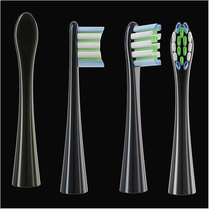 12pcs Replacement Brush Heads Compatible for X/X PRO/ Z1/ F1/ One/Air 2 /SE Toothbrush Soft Bristle Nozzles(12Pink)