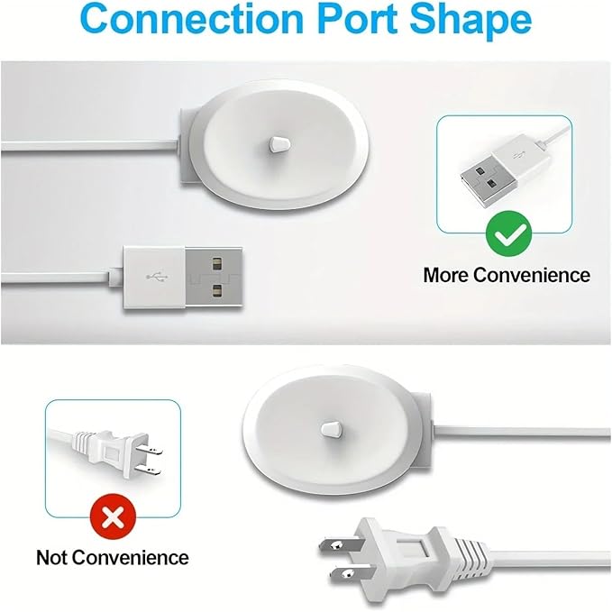 1pc Electric Toothbrush Replacement ChargerCompatible for Braun Oral B Portable Travel