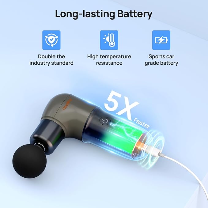 Super Mini Massage Gun Deep Tissues Percussion Muscle Massager Compact Sports Travel Massage Gun Portable Massager Gun for her him Black