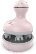 COMFIER Scalp Massager for Hair Growth Waterproof &amp Full Body Kneading 84 Massage Nodes Handheld Head Scratcher Cat Massager Pink