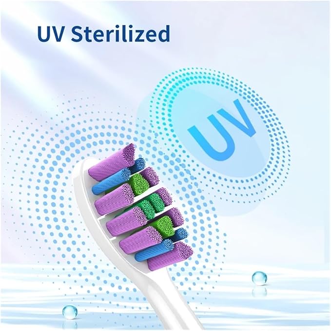 NB-1 Replacement Toothbrush Heads NozzlesCompatible for Sonic Electric Teethbrush(2 Black Standard)