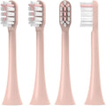 4 Pcs Replacement Brush HeadsCompatible For SOOCASV1/X1/X3/X5/X3U/X3PRO/v1/v2 Electric Toothbrush Heads Soft DuPont Bristle Nozzles(4pcs Pink)