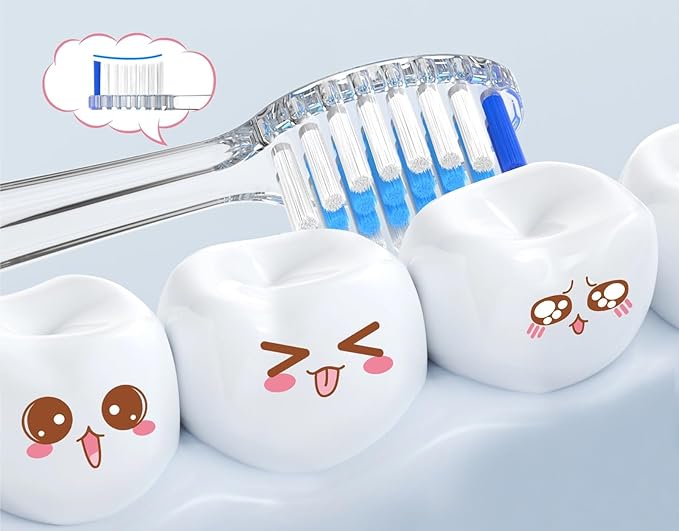 10-Pack Replacement Toothbrush Heads Compatible with Seago SG513/SG977/SGEK6/DT-K6 for Children's Electric toothbrushes(Blue)