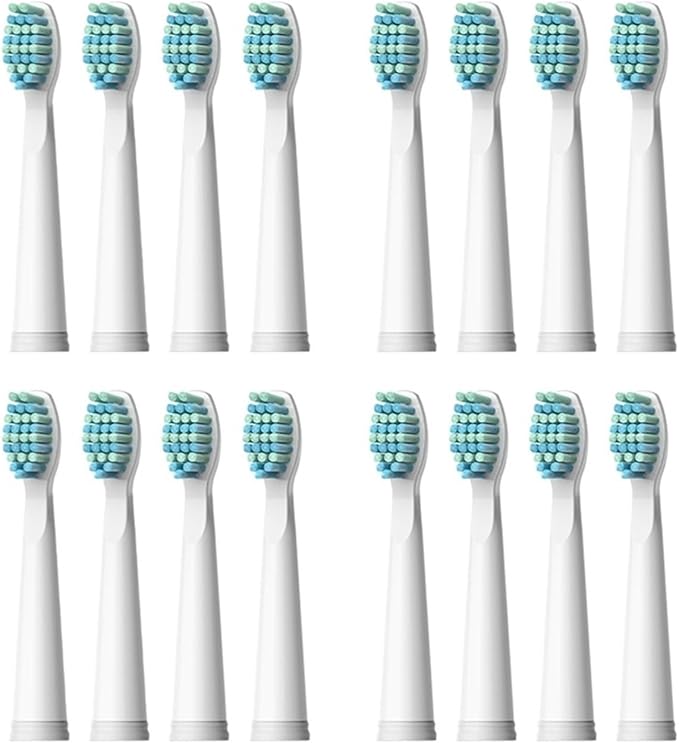 Compatible for Fairywill 4/8/12/16PCS Electric Toothbrushes Replacement Heads Toothbrush Sets for FW-507 FW-508(FW01(4pack-16pcs))