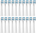 Replacement Brush HeadsCompatible for Seago Electric Toothbrushes E1-9/SG2303/SG575 Vacuum Packing(20pcs White)