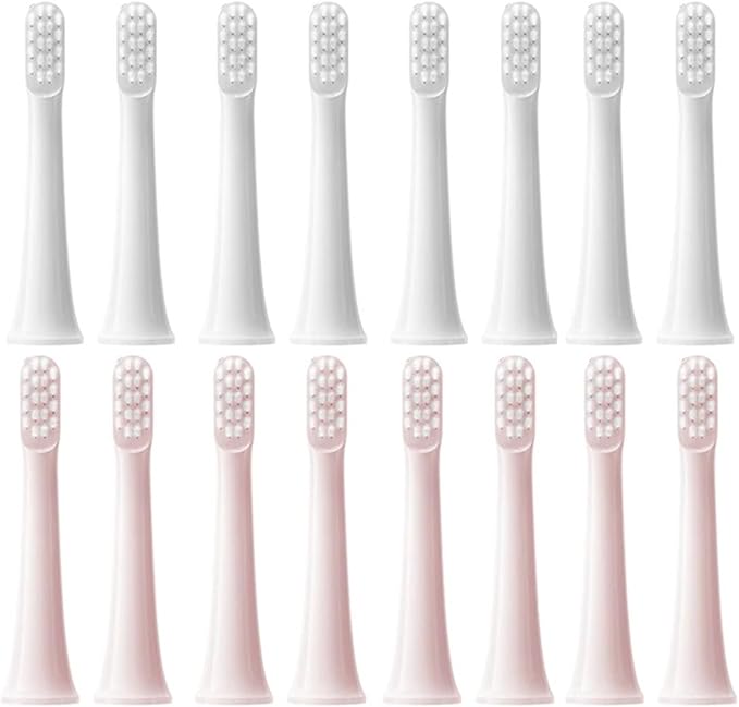 8PCS for T100 Replacement Brush Heads Electric Toothbrush(8White)
