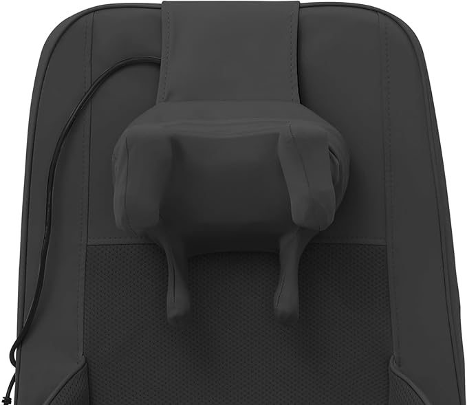 Shiatsu Neck and Back Massager with Heat5-Levels Adjustable Kneading Back Massager with Remote Control &amp Display Screen36W Electric Back Massager Chair for Sofas Office  Dining Beds (Black)