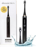 Electric Toothbrush for Adults Sonic Toothbrush with Replaceable Heads and 15 Brushing Modes Rechargeable Waterproof Toothbrushes for Plaque Removal with Charging Base and Travel Cap