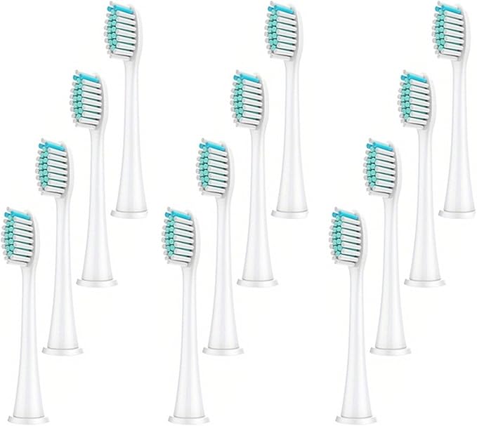 Electric Toothbrush Head Replaceable SonicCompatible for Philips Brush(White 12pcs)