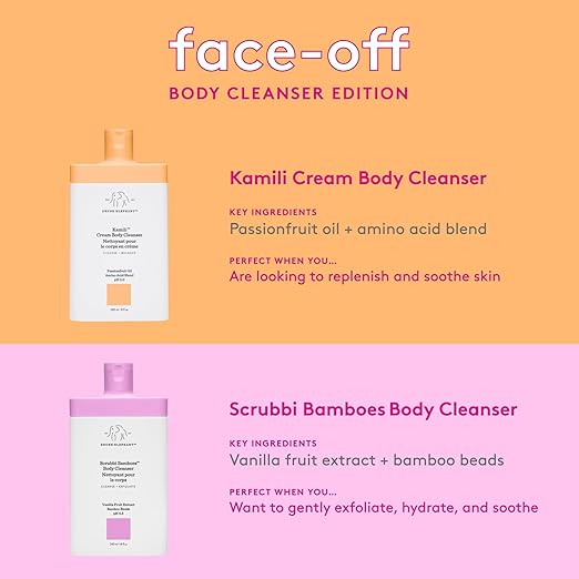 Drunk Elephant Kamili Cream Body Cleanser - 240 ml/8 fl oz - Sulfate-Free Body Wash - Clean Clinical Skincare - Cruelty-Free - Free of Essential Oils Silicones and SLS