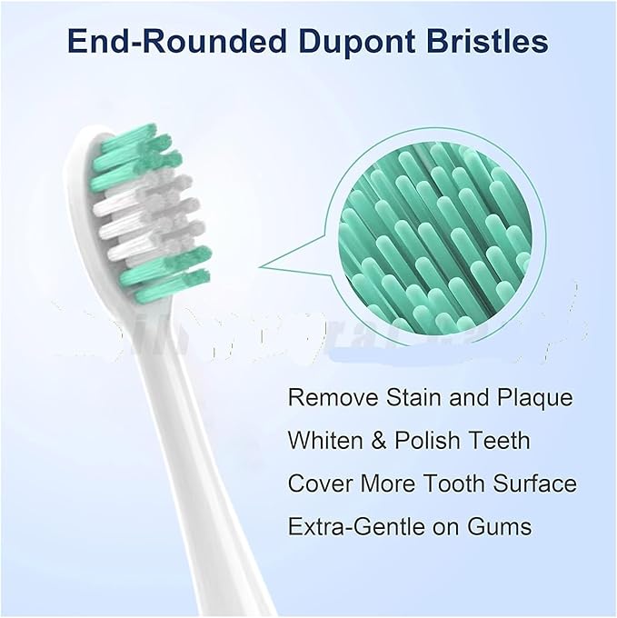 Electric Toothbrush Heads Compatible for Aquasonic Black Series/Series Pro/Vibe Series Unisex Replacement Nozzle(5PCS White)