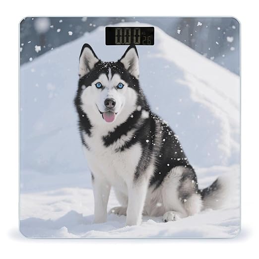 Animal Dog Weight Scale Cute Bathroom Scale for Body Highly Accurate Digital Weighing Machine for People Compact LCD Display Scales with Sturdy Toughened Glass Scales