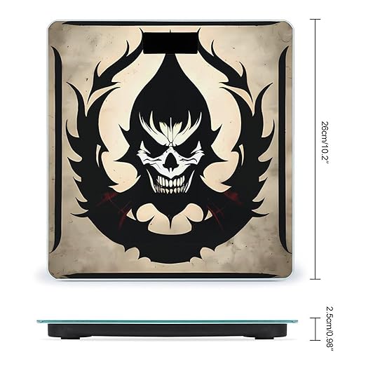 Devil Satan Scale for Body Weight Accurate Digital Bathroom Scale Toughened Glass High Precision Scales Smart Weight Scales with Large LCD Backlight Display Weighing Machine