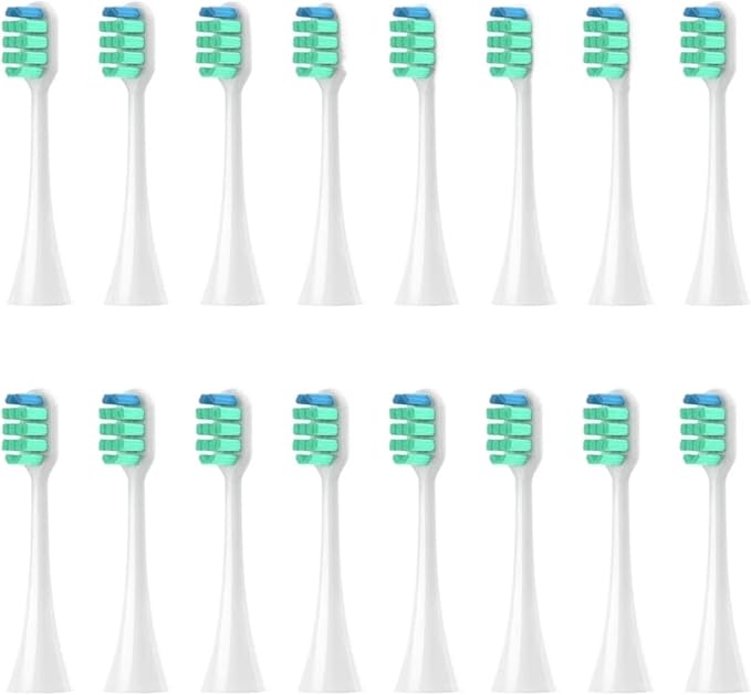 Replacement Toothbrush HeadsCompatible for Panasonic Doltz EW-DC01/DC12/PDL54/PDP51/EW1031/DE92/WEW0980/DL40/DL75/DL82(16pcs White)