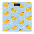 Men's Smart Scale for Body Weight Digital Bathroom Weighing Scale Automatic Switch Energy Saving Scale Yellow Rubber Ducks Bubbles White