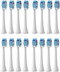 16pcs Toothbrush Brush Head Replacement Compatible for Sonicare HX3/HX6/HX9 Series HX3210/3211/6150/6500/6510/6530/9342/6730(16P3)
