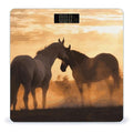 Horses in Love Weight Scale Digital Electronic Scales Bathroom Scale Larg LCD Backlight Display High Precision MeasurementsTempered Glass