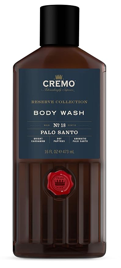 Cremo Palo Santo Beard Wash &amp Softener and Body Wash for Men Bundle 6 Fluid Ounces and 16 Fluid Ounces