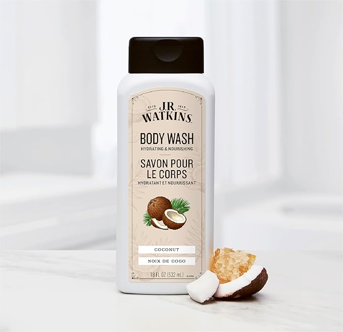 J.R. Watkins Body Wash Coconut 18 fl oz 2 Pack