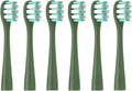 6/12PCS D1/D2/D3 Replacement Electric Toothbrush Head Soft Bristles Cleaning Vacuum Replace Brush with Dust Cover(6PCS Green)