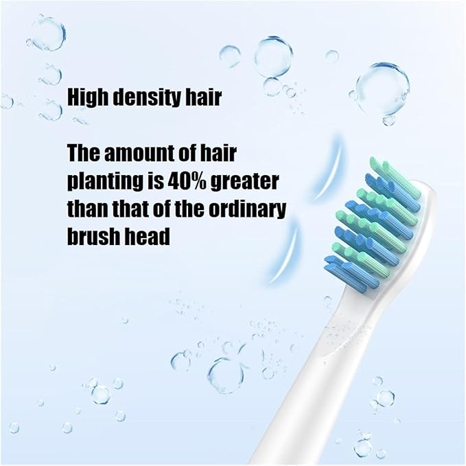 10 Pcs/Pack Replacement Brush HeadsCompatible for Seago/Fairywill Electric Toothbrush Bristle Refill Tooth Cleaning(10pcs White)