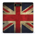 British Flag Scale for Body Weight Safe Rounded Corners Tempered Glass Digital Bathroom Scale LED Display 400lb Capacity Weight Scales with High Precision Sensors
