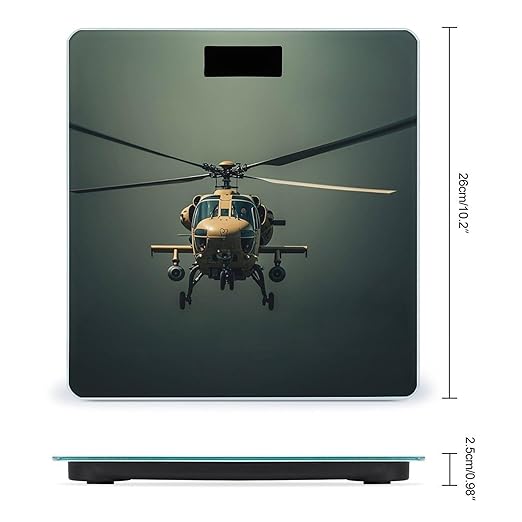 Helicopter Smart Scale for Body Weight Accurate Bathroom Scale with LED Display Digital Weight Scales Weighing Machine High Precision Scales for Bath Home