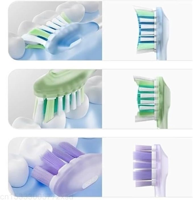Compatible for Xiaomi Mijia Replacement Brush Head for MES610 MES609 MES613 MES611 Sweep Vibration Electric Toothbrush(Green)