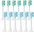 Replacement Brush Heads Compatible for T300/T500/T700 Sonic Electric Toothbrush Soft Bristle Nozzles with Caps Sealed Package(Red)