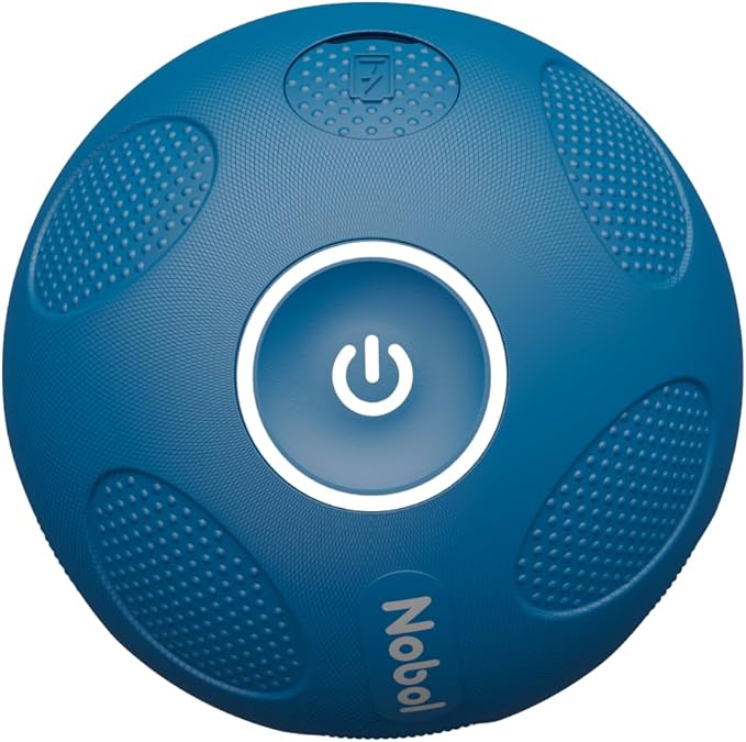 Muscle Recovery Kit | MyoSphere Vibration Massage Ball &amp MyoBelt Accessory | Target deep Muscle Layers Easing Tension in The Back Neck Shoulders arms HIPS Glutes and Legs. (Nobol Blue)