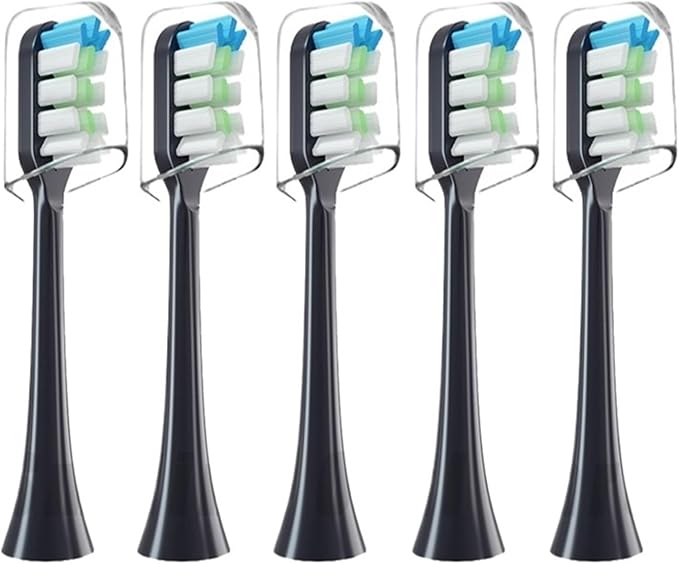 Compatible for FUPAI Electric Toothbrush Head A6 / A6plus A6splus A8 Z5 Universal Vacuum Package Replacement Brush(Red)
