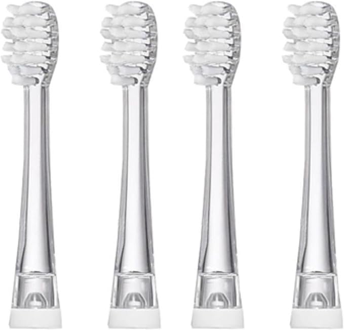 Kids Brush Heads Children Electric Toothbrush Replacement HeadsCompatible for Seago EK6 977 Sonic 4pcs(4 Small Heads)