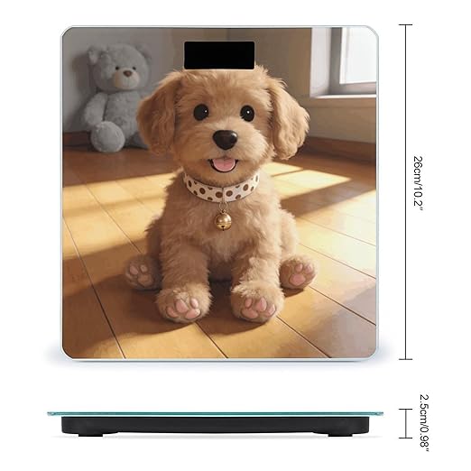 Caramel Smart Scale for Body Weight Digital Bathroom Scale Toughened Glass Weight Scale with Large LCD Backlight Display High Precision Scales Weighing Machine