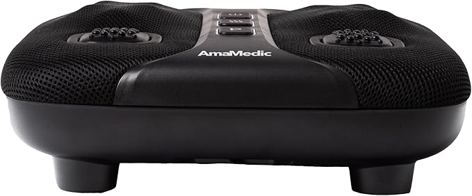 AmaMedic AM-50181 Sonic Vibration Foot Massager 4 Massage Heads Soothing Heat Therapy 3 Massage Modes 3 Shaking Plates