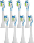 8Pcs Replacement Brush Heads Compatible for Philips HX6064 HX6930 HX6730(PS Green)