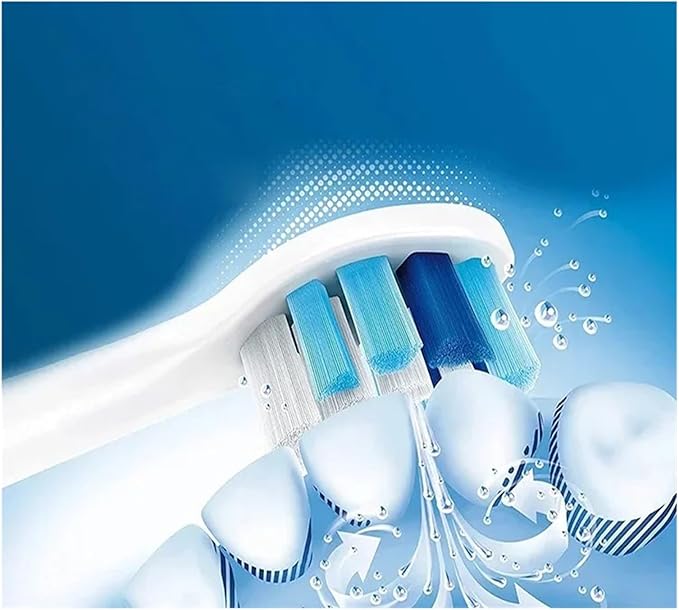 10PCS Brush Heads Compatible for Philips H X3/6/8/9 Series Electric Toothbrush Replacement Toothbrushes(10PCS-W2-black)