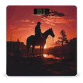 Cowboy West Weight Scale Digital Electronic Scales Bathroom Scale Larg LCD Backlight Display High Precision MeasurementsTempered Glass
