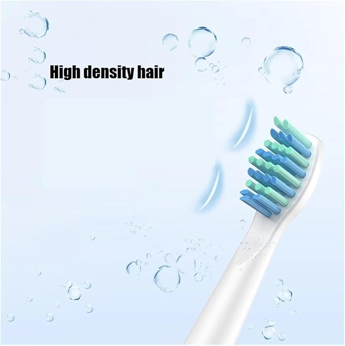 10 Pcs/Pack Replacement Brush Heads Compatible for Electric Toothbrush Bristle Refill Efficient Tooth Cleaning(10pcs White)