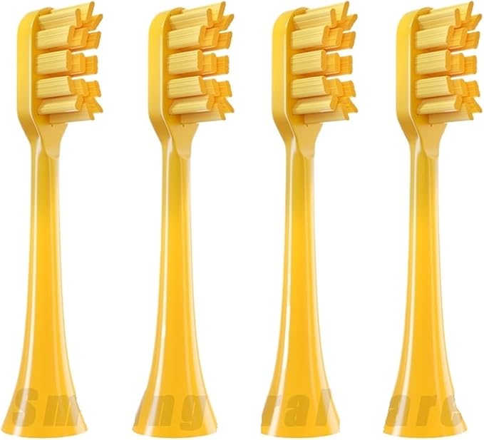 10 Pieces of Toothbrush Heads Compatible with APIYOO G7/P7/Y8/T9/T10/T6S/T7S/A7/SUP/MOLE Replacement Brush with Soft Bristles(10PCS Black Red)
